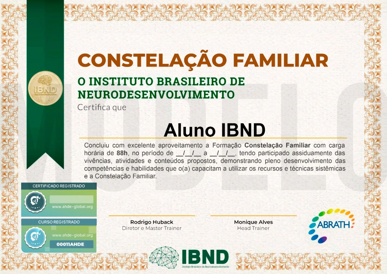 Certificado de Constelação Familiar