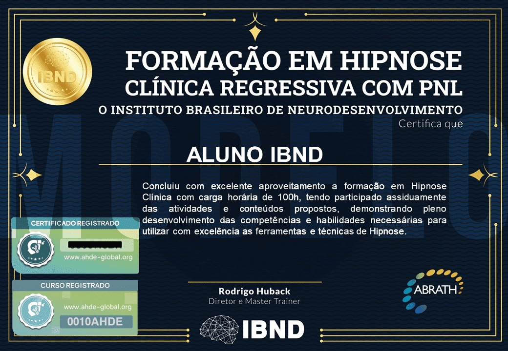 Certificado de Hipnose