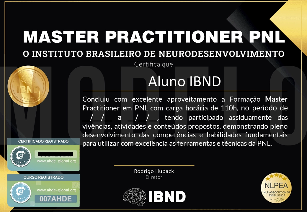 Certificado Master PNL