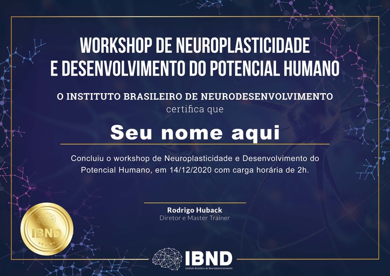 Certificado de Neuroplasticidade