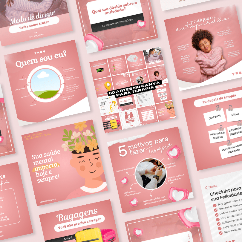 Canva para PSI e Terapeuta | Mídia Sociais